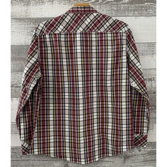 American Rag Cie Men's XXL 100% Cotton Short Sleeve Plaid Button Up Shirt - Picture 2 of 8